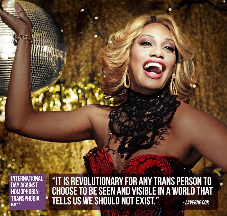 Laverne Cox, actriz transexual y afroamericana.